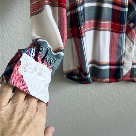 GAP Super Soft Multicolor Plaid Casual Shirt Large - Picture 3 of 6